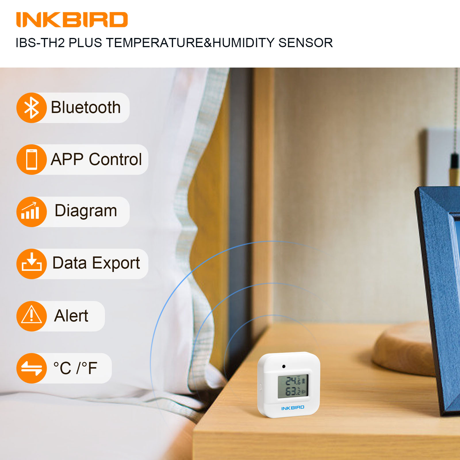 Inkbird เซนเซอร์วัดอุณหภูมิควา - Smart Home Plus บทวิจารณ์และราคา