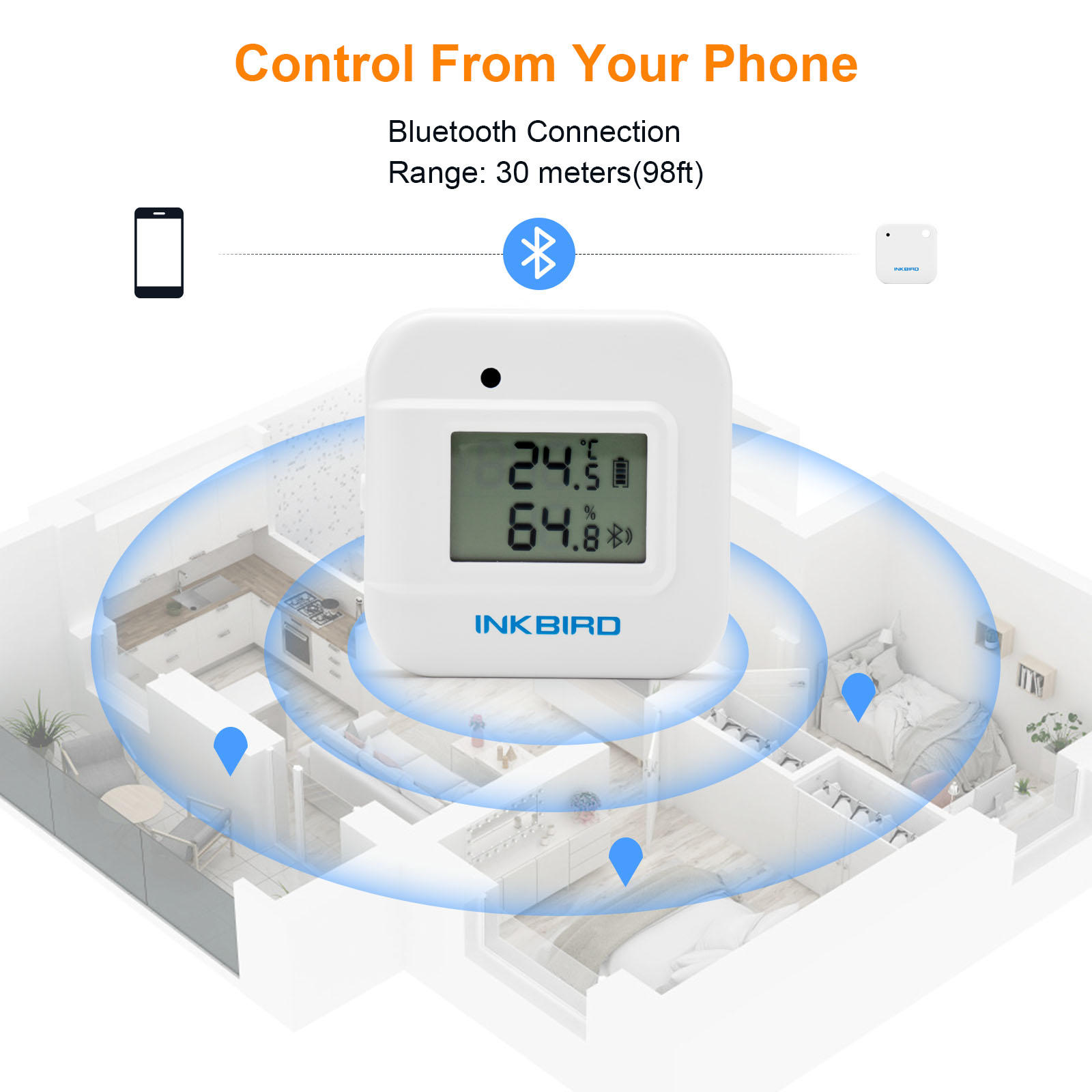 Inkbird เซนเซอร์วัดอุณหภูมิควา - Smart Home Plus บทวิจารณ์และราคา