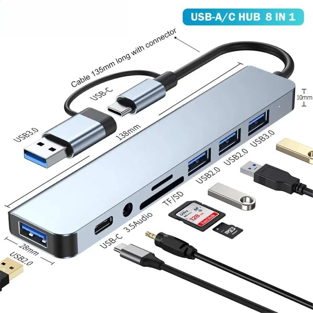 8-in-2 USB C Hub Multiport Ada - Smart Home Hub 2 บทวิจารณ์และราคา